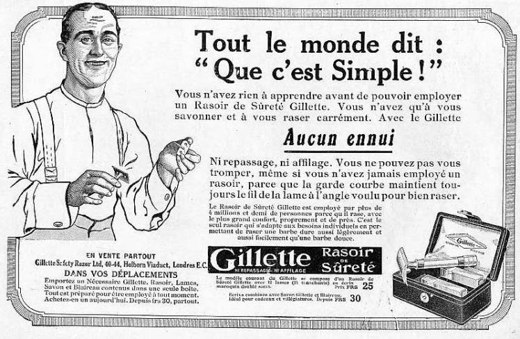 Publicité rasoir