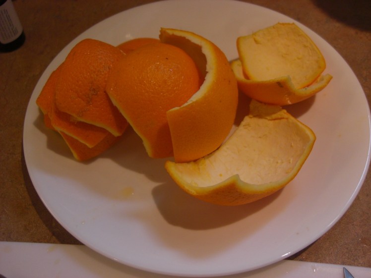 Écorces d'oranges confites