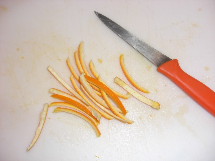 Écorces d'oranges confites