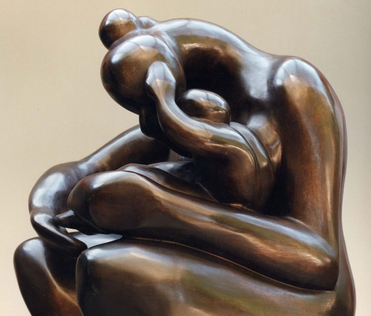 Bronze mère et enfant