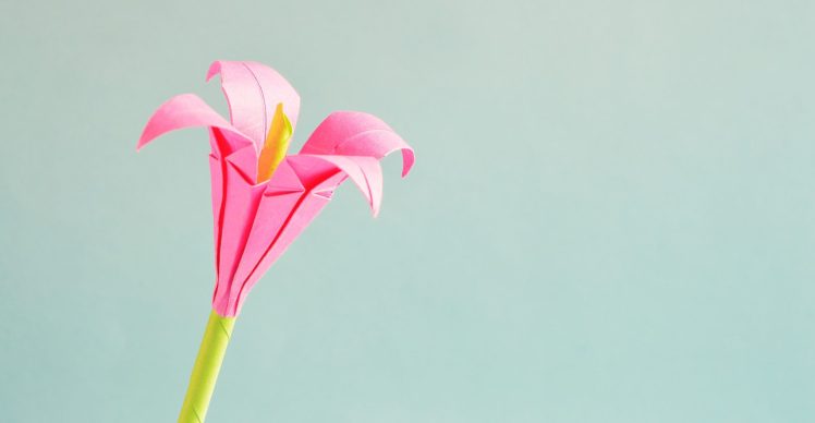 Fleur en origami