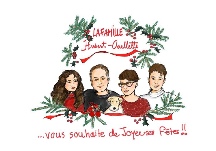 Voeux de la famille Hubert Ouellette